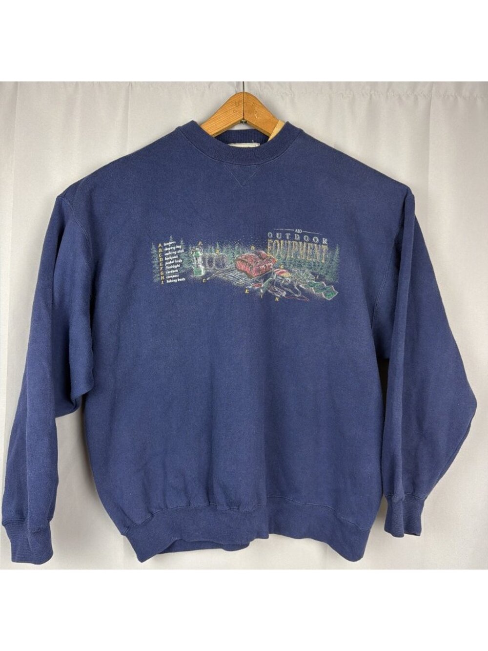 Vintage Y2K American Eagle Graphic Crewneck Boxy Outdoors Sweatshirt XL